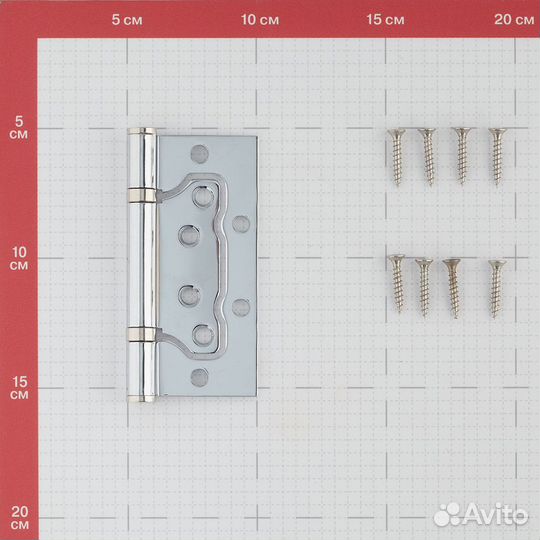 Петля карточная универсальная неразъемная 100х75х2