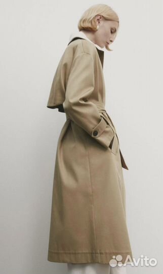 Плащ тренч massimo dutti