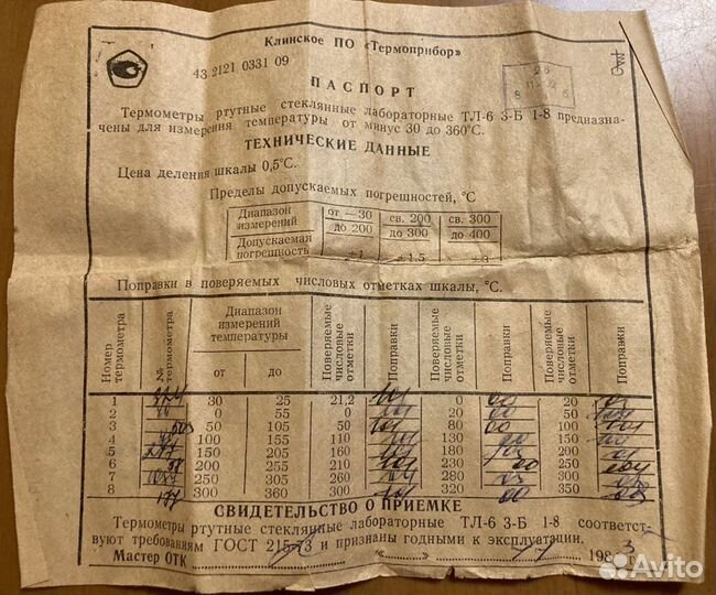 Термометры для измерения экстремальных температур