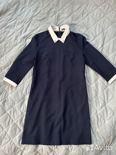 Платье школьное синее