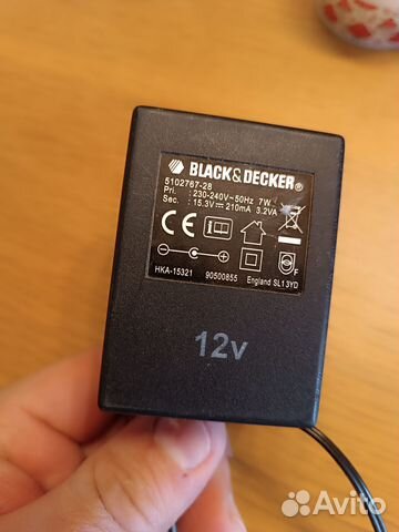 Зарядка 12V для шуруповерта black decker купить в Москве | Товары для ...