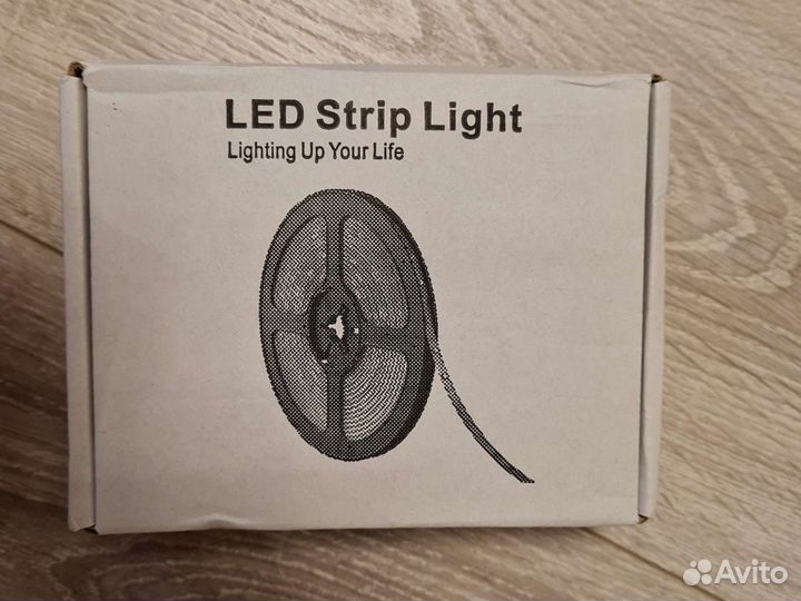 RGB лента 5м, комплект с блоком питания и пультом