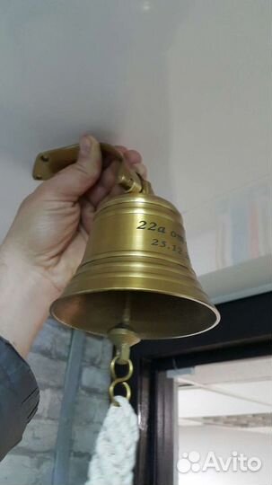 Рында с гравировкой колокол корабельный штурвал