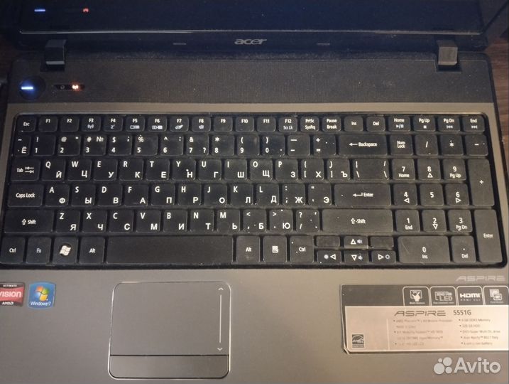 Ноутбук acer aspire 5551g