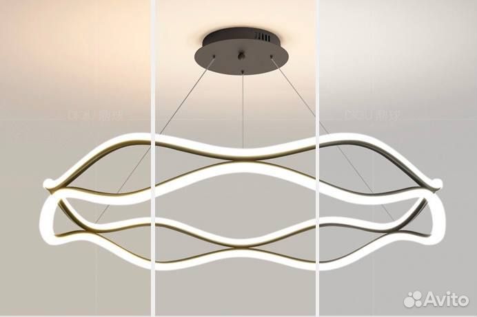 Круглая светодиодная люстра дизайнерская