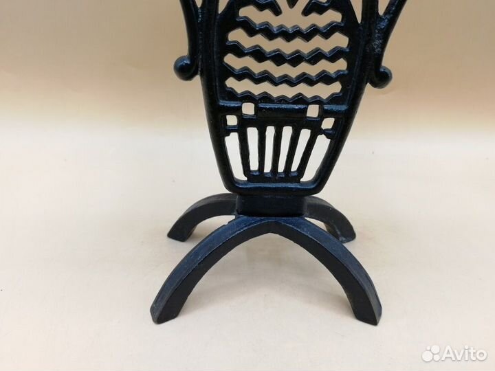 Куса Касли литье Подсвечник на 3 свечи Сова 23 см