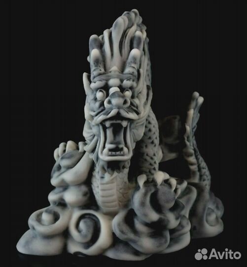 Статуэтка Дракон китайский литьевой мрамор 9 см