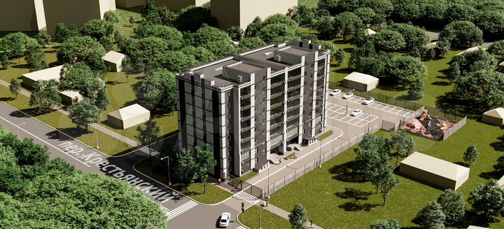 2-к. квартира, 54,9 м², 7/8 эт.