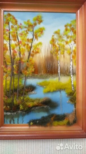 Картина из натурального меха