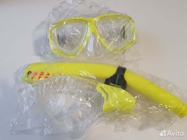 Маска с диоптриями линзы -7.5 и трубка Новые