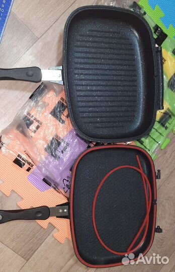 Новая двухсторонняя сковорода гриль Bergner