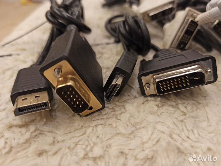 Кабель DisplayPort-Vga, Hdmi-Dvi, Vga-Vga, Dvi-Dvi
