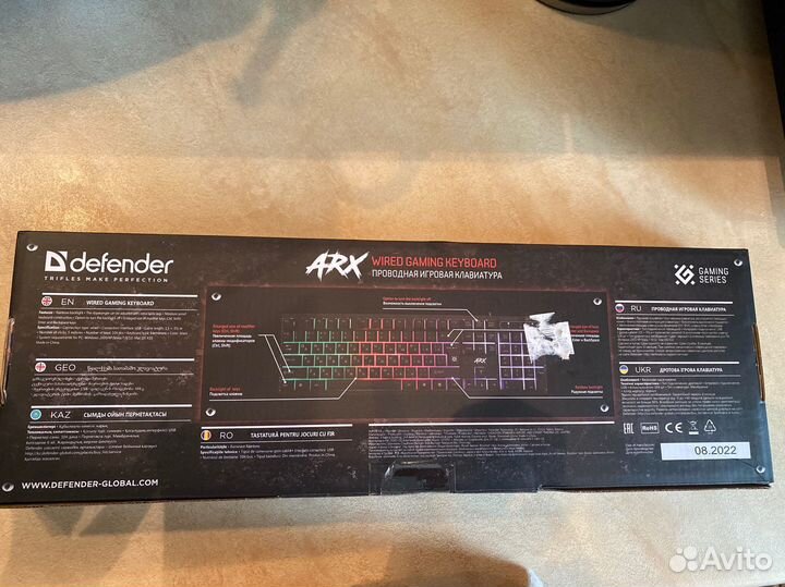 Игровая клавиатура defender