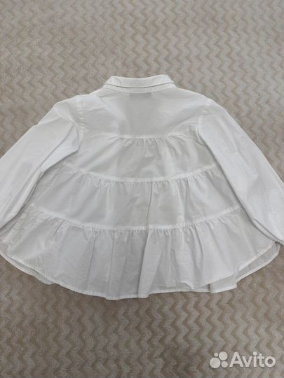 Рубашка zara белая размер 116