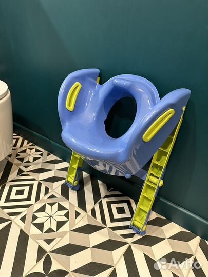 Сидушка на унитаз детская со ступенькой