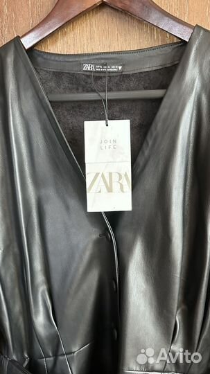 Платье Zara Кожаное xl