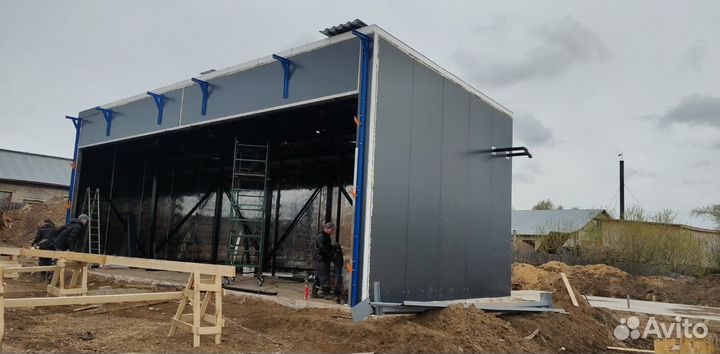 Сушильная камера для древесины - 80 куб.м загрузка