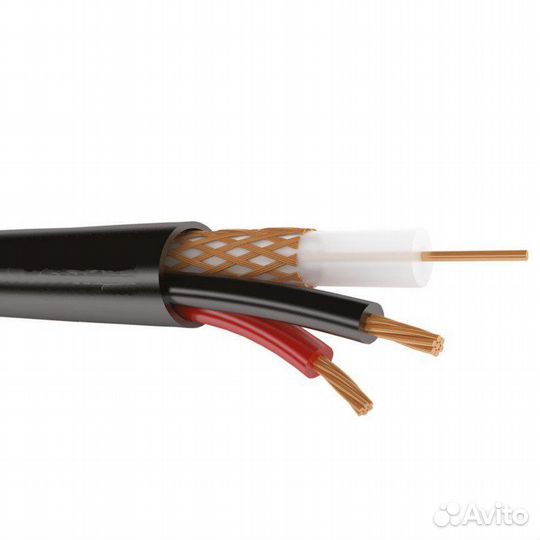 Кабель для видеонаблюдения, уличный КВК-2П 2х0,75