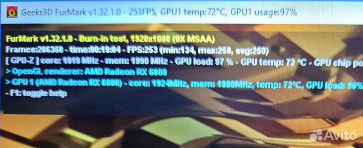 PowerColor Fighter RX6800, 16Gb, пломба/идеал