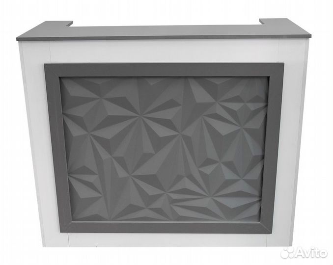 Ресепшн белый, с 3 д панелью