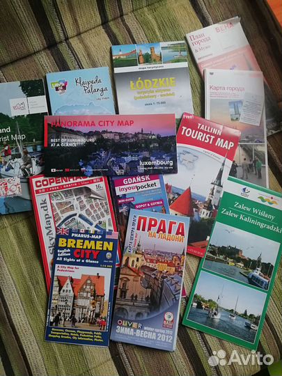 Туристические карты городов Европы, России