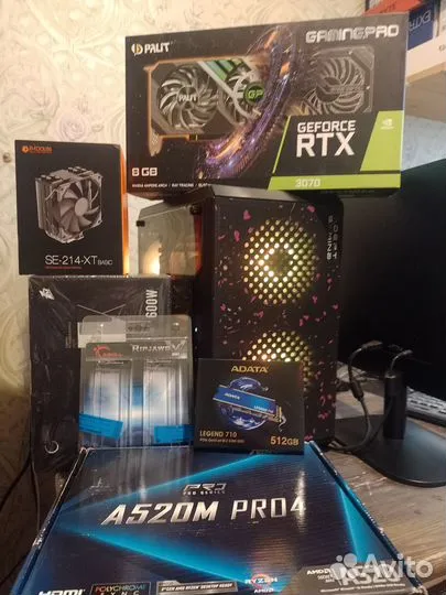 Игровой пк RTX 3070 и Ryzen 5 5600 / NVMe / 600W