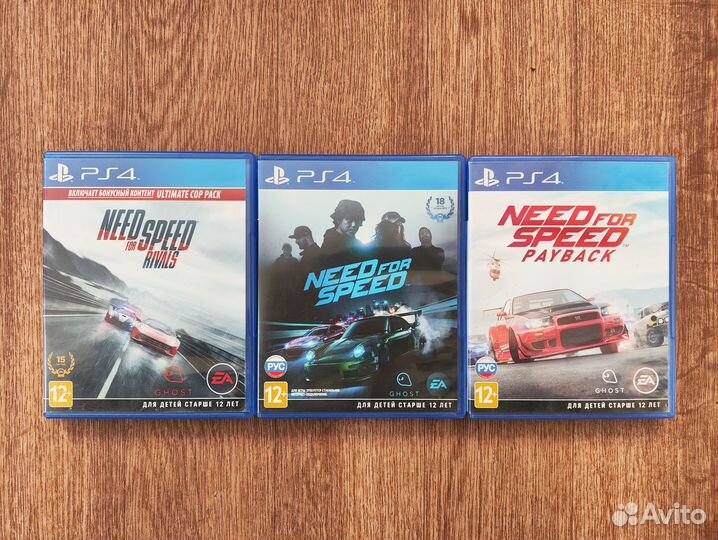 Игры Сери Need For Speed /NFS Для PS4