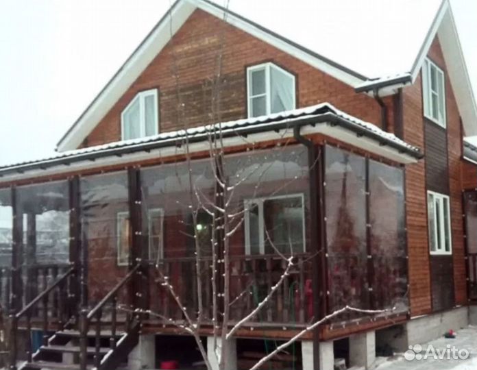 Мягкие окна для беседки веранды