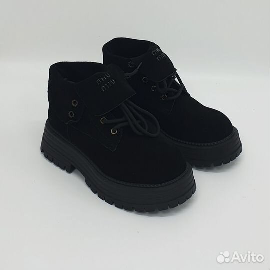 Ботинки осень Miu Miu замша 36-40 (3 расцветки)