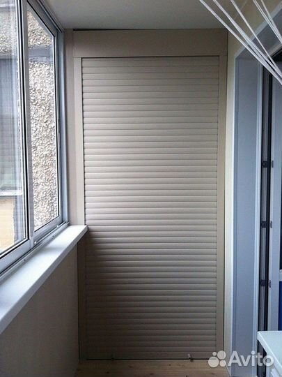 Шкаф с рольставнями на балкон на заказ с гарантией