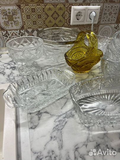 Ваза хрустальная