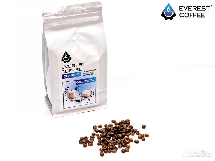 Кофе зерновой Everest Coffee Classic 500гр