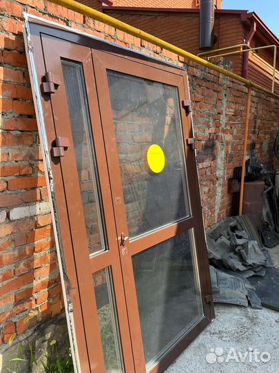 Алюминиевые двери бу