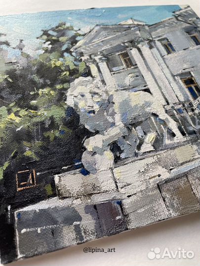 Картина маслом этюд Елагин дворец