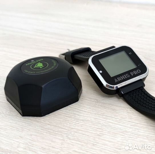 Кнопка вызова официанта модель Бургер с часами