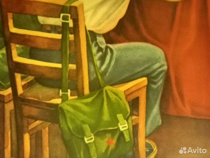 Лэй Фэн рассказывает революционные истории- плакат