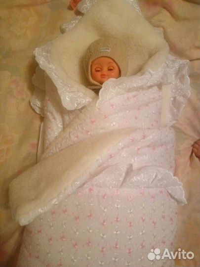 Конверт/одеяло зимний на выписку состояние Нового