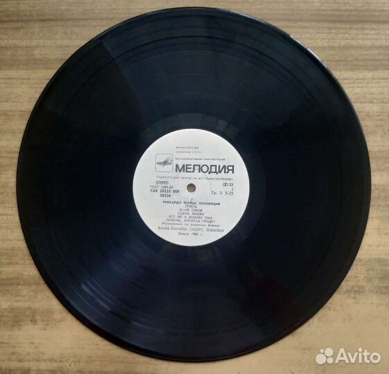 Виниловые пластинки Риккардо Фольи