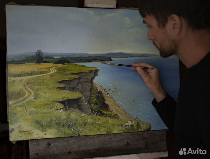Картина маслом на холсте, размер 50х70см