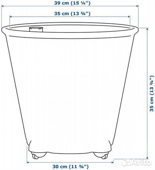 Горшок IKEA FEJÖ