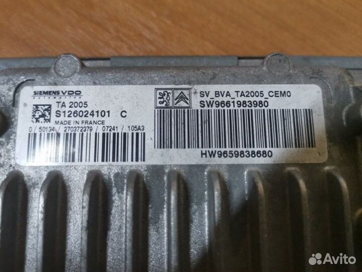 Блок управления АКПП Peugeot 308