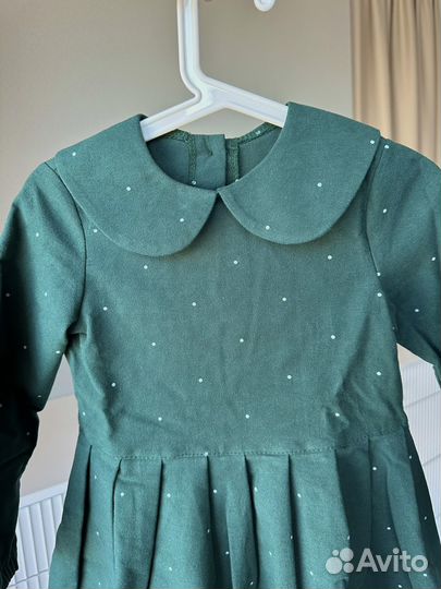 Красивое и теплое платье для девочки 110