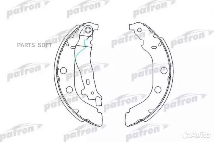 Patron PSP547 Колодки тормозные барабанные