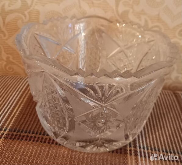 Ваза хрустальная СССР, салатница, конфетница