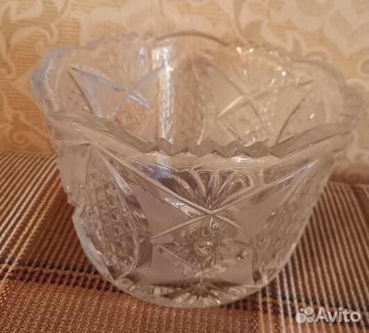 Ваза хрустальная СССР, салатница, конфетница