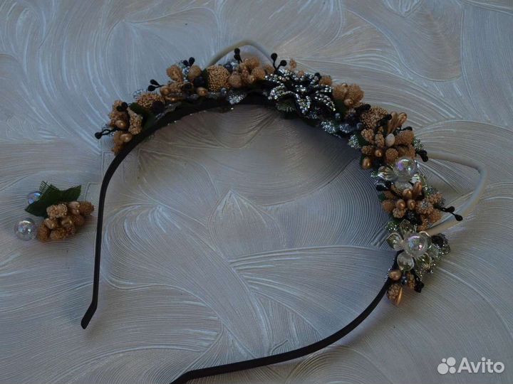 Ободок для волос ручной работы