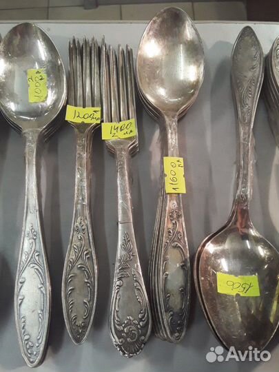 Наборы ложек вилок мельхиор винтаж СССР