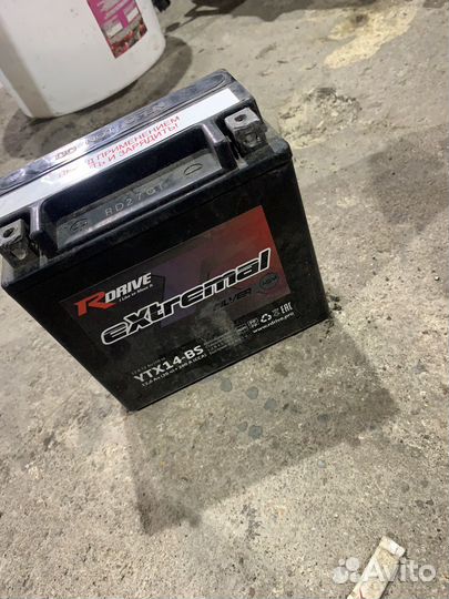 Аккумулятор для мотоцикла Rdrive eXtremal YTX14-BS