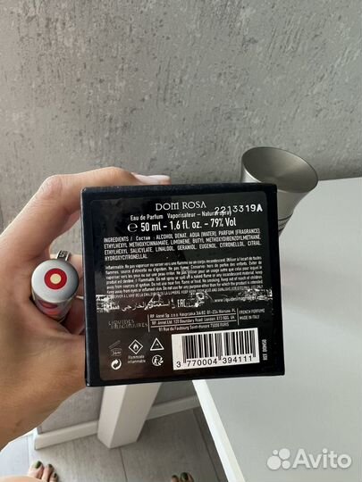 Туалетная вода dom rosa 50 мл