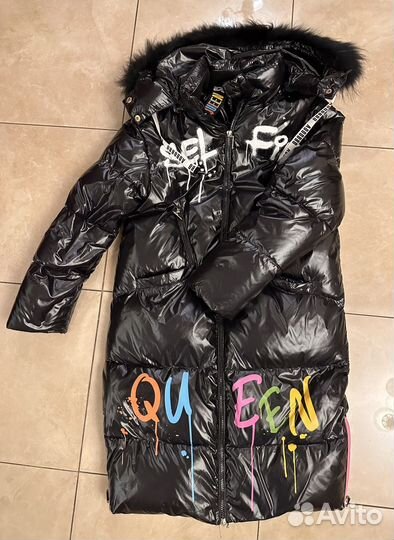 Пуховик для девочки рост 152